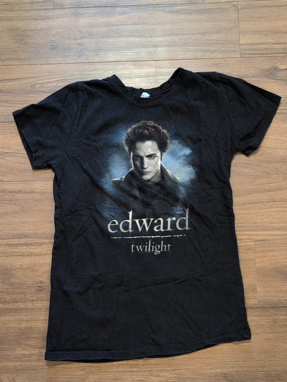 Vintage Y2K Twilight Edward Graphic Black T-Shirt